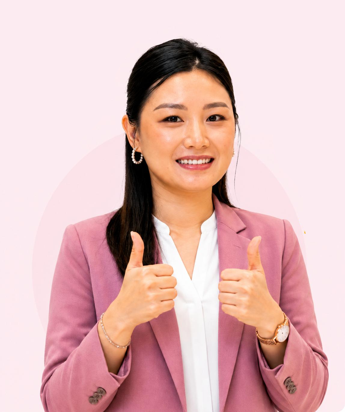 Student celebrating a scholarship